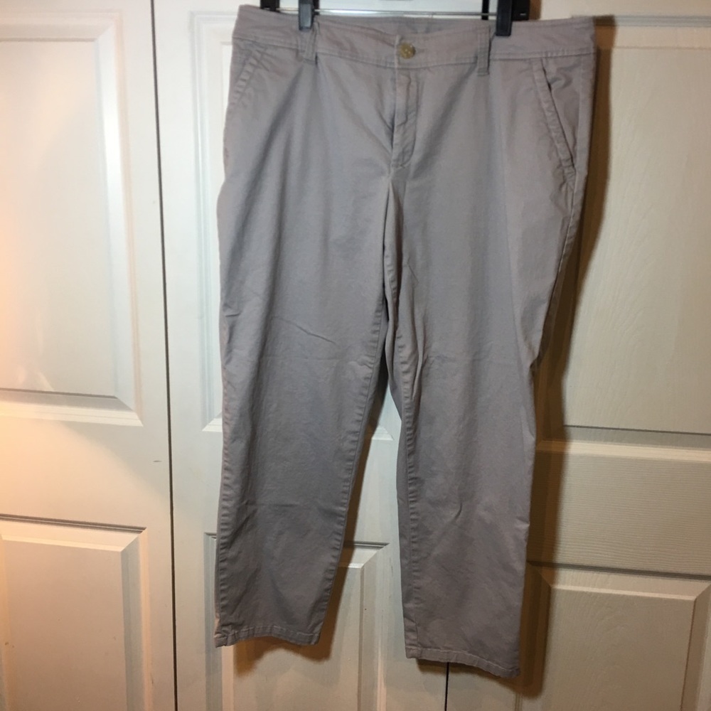 Liz Claiborne grey khaki pants